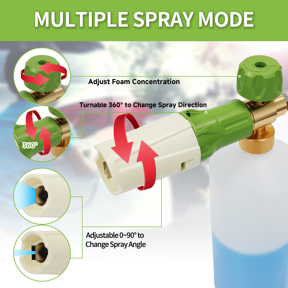 الألومنيوم رغوة بندقية انس رغو - مراجعة Pressure Washer Foam Gun وسعره